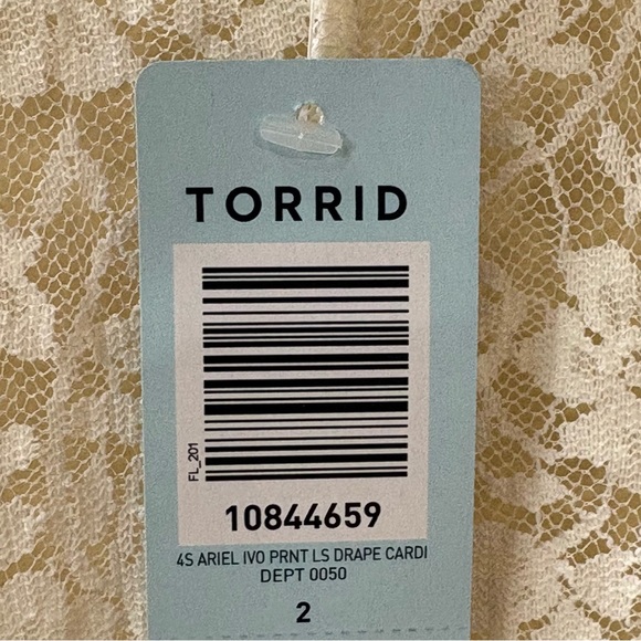 Torrid Disney Ariel Drape Cardigan - Picture 4 of 8